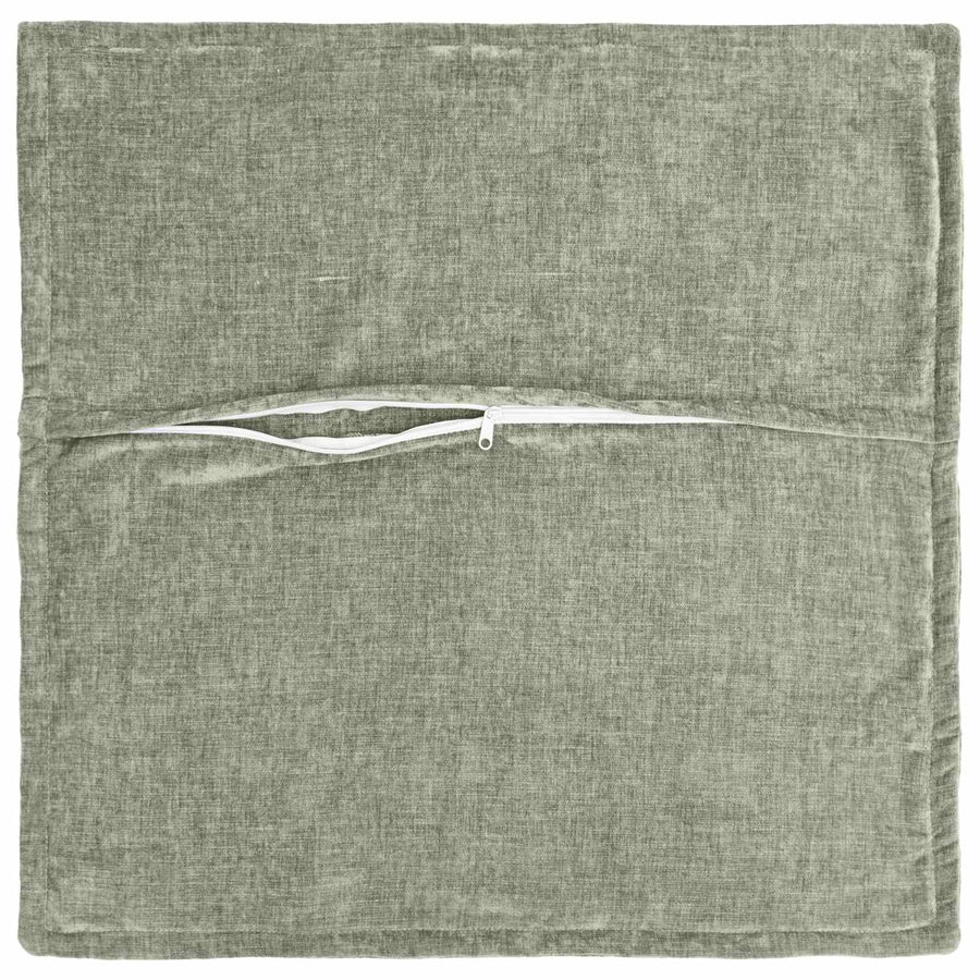 Kussensloop 2 st HOUTEN Groen 45 x 45 cm Chenille Stof