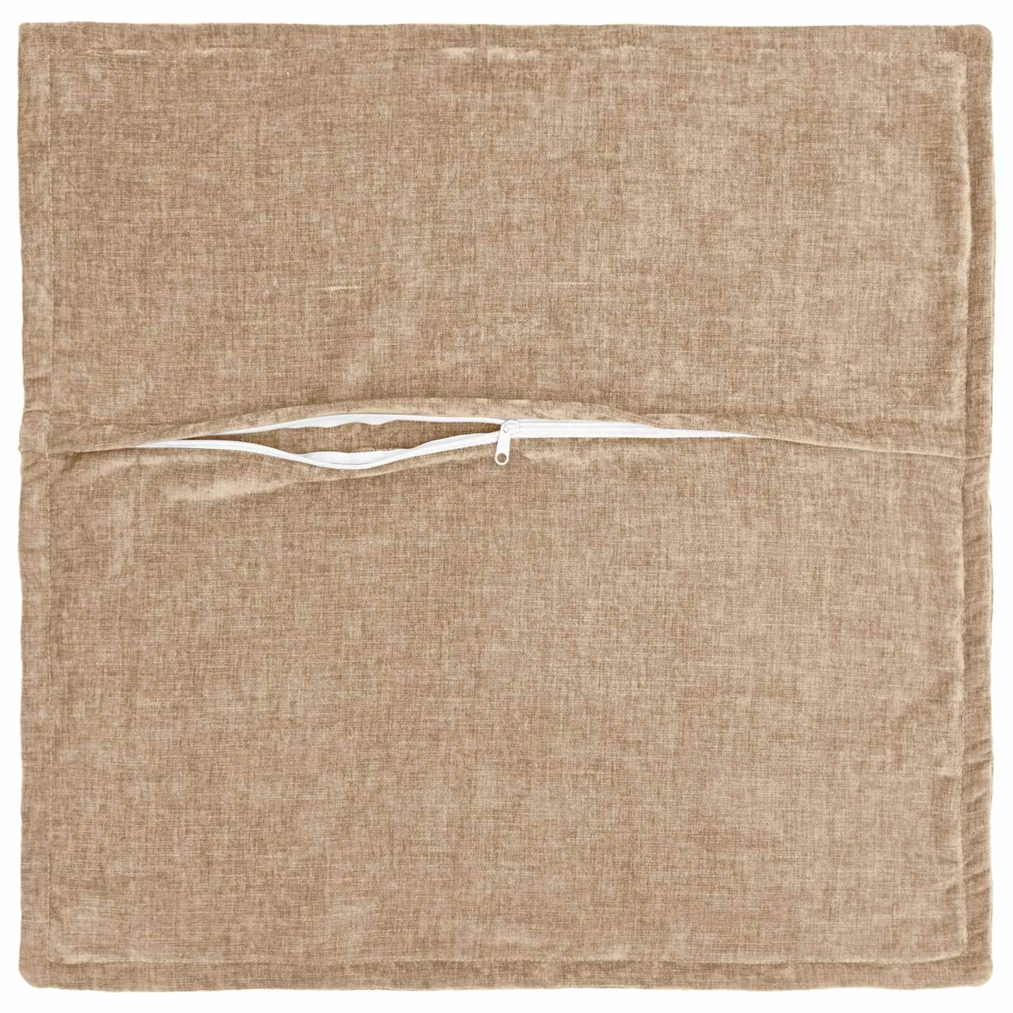 Kussensloop 2 st HOUTEN Taupe 45 x 45 cm Chenille Stof