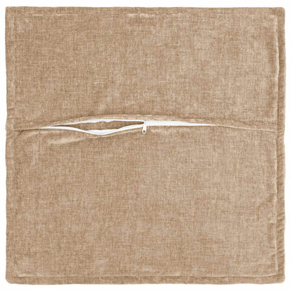 Kussensloop 2 st HOUTEN Taupe 45 x 45 cm Chenille Stof