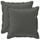 Kussensloop 2 st HOUTEN Antraciet 45 x 45 cm Polyester