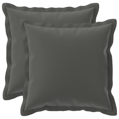 Kussensloop 2 st HOUTEN Antraciet 45 x 45 cm Polyester