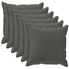 Kussensloop 6 st HOUTEN Antraciet 45 x 45 cm Polyester