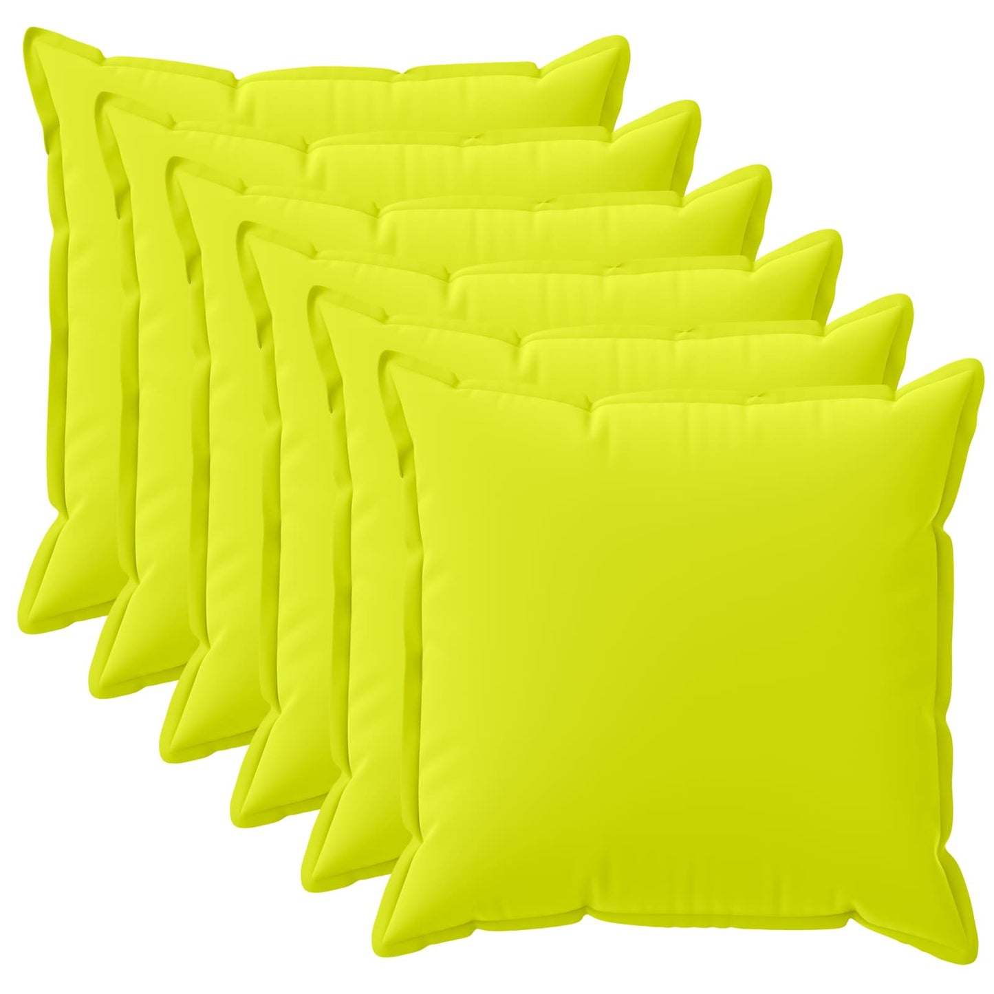 Kussensloop 6 st HOUTEN Helder groen 45 x 45 cm Polyester