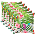 Kussensloop 6 st HOUTEN Zwart 45 x 45 cm Polyester