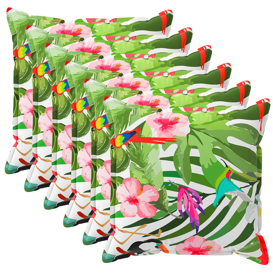 Kussensloop 6 st HOUTEN Zwart 45 x 45 cm Polyester