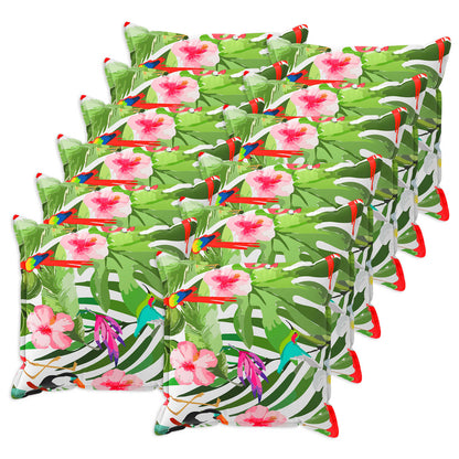 Kussensloop 12 st HOUTEN Zwart 45 x 45 cm Polyester