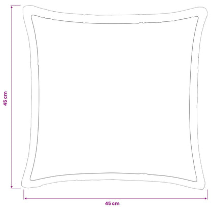Kussensloop 12 pcs HOUTEN Zwart 45 x 45 cm Flanel