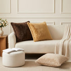 Kussensloop 12 st HOUTEN Licht Bruin 45 x 45 cm