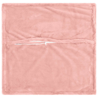 Kussensloop 2 st HOUTEN Roze 45 x 45 cm Nep Konijnenbont