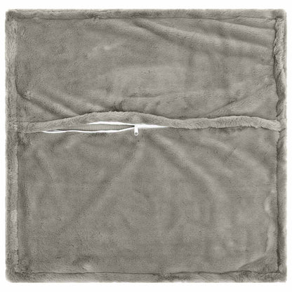 Kussensloop 2 st HOUTEN Lichtgrijs 45 x 45 cm Nep Konijnenbont