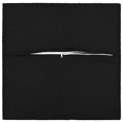 Kussensloop 6 pcs HOUTEN Zwart 50 x 50 cm Faux Linnen