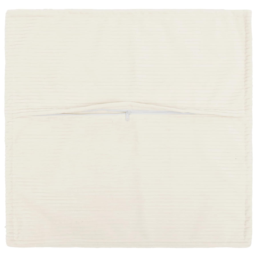 Kussensloop 6 st HOUTEN Crèmekleurig 50 x 50 cm corduroy