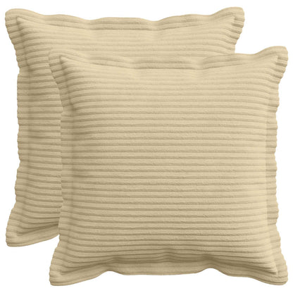 Kussensloop 2 st HOUTEN Lichtgroen Grijs 50 x 50 cm corduroy