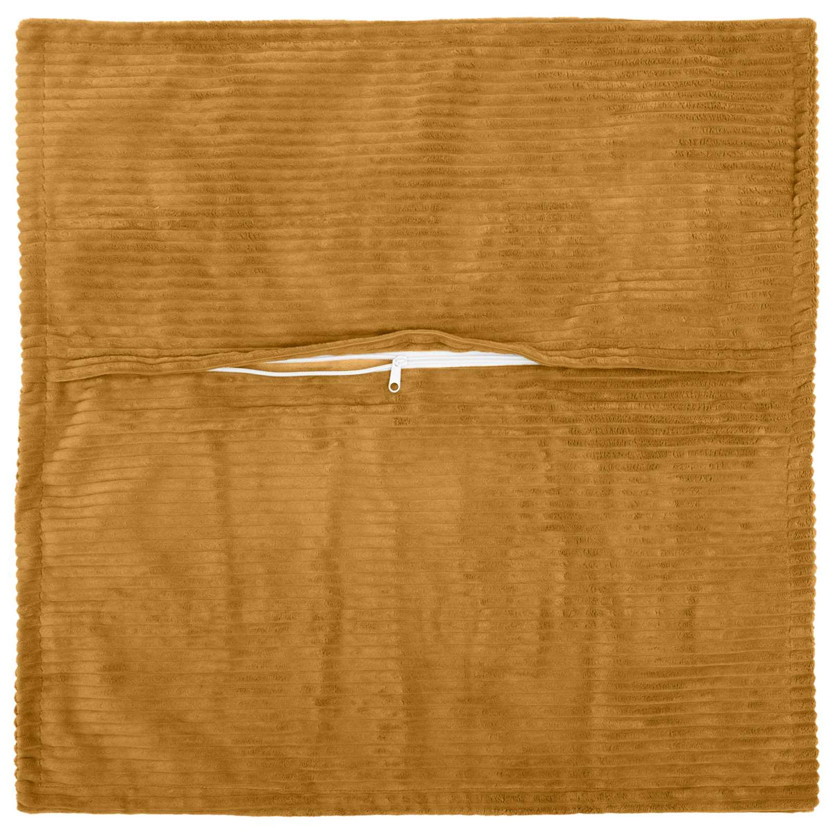 Kussensloop 12 st HOUTEN Geel 50 x 50 cm corduroy
