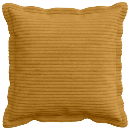 Kussensloop 12 st HOUTEN Geel 50 x 50 cm corduroy