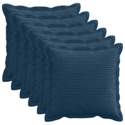 Kussensloop 50x50 cm marineblauw corduroy (6 stuks)