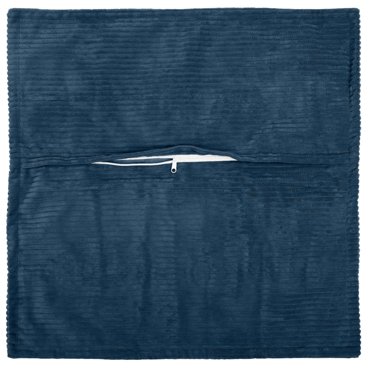 Kussensloop 12 st HOUTEN Marineblauw 50 x 50 cm corduroy