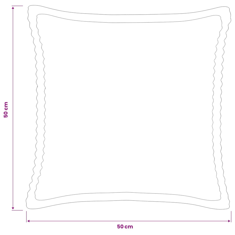 Kussensloop 12 st HOUTEN Marineblauw 50 x 50 cm corduroy