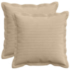 Kussensloop 2 stuks 50x50 cm corduroy taupe