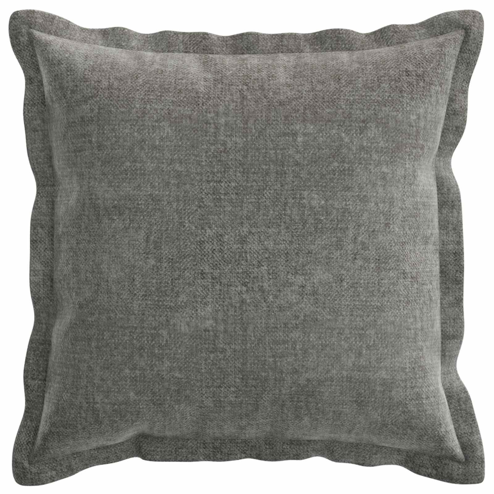 Kussensloop 2 st HOUTEN Donkergrijs 50 x 50 cm Chenille Stof
