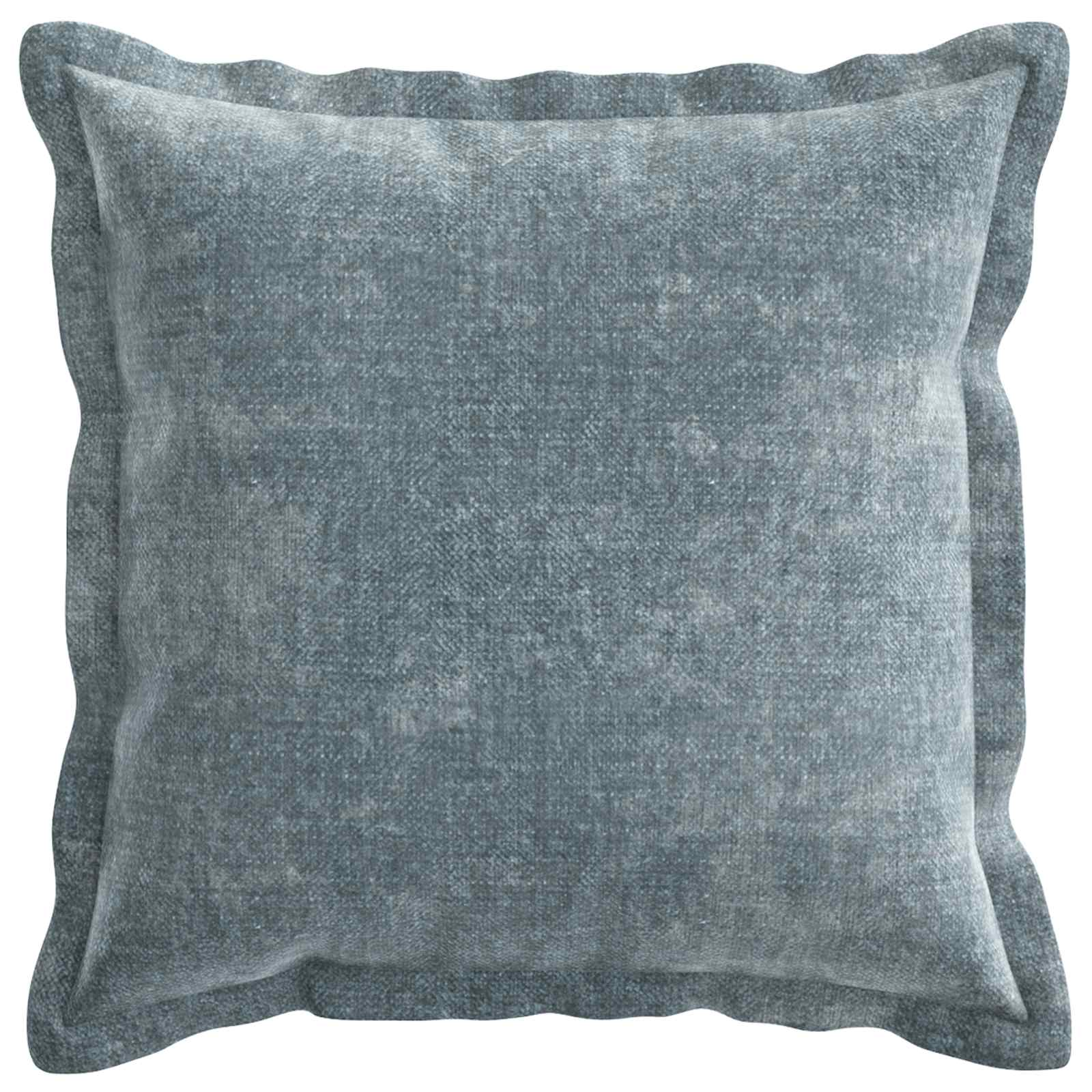 Kussensloop 2 st HOUTEN Lichtblauw 50 x 50 cm Chenille Stof
