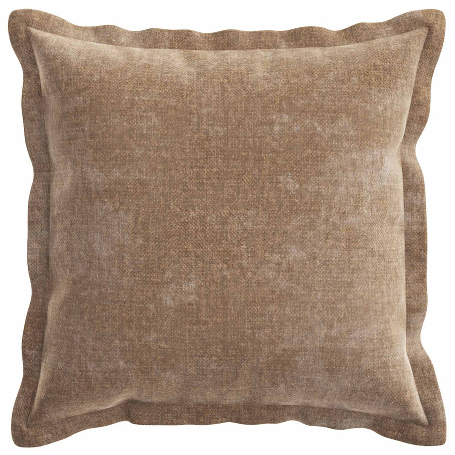 Kussensloop 6 st HOUTEN Bruin 50 x 50 cm Chenille Stof