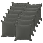 Kussensloop 12 st HOUTEN Antraciet 50 x 50 cm Polyester