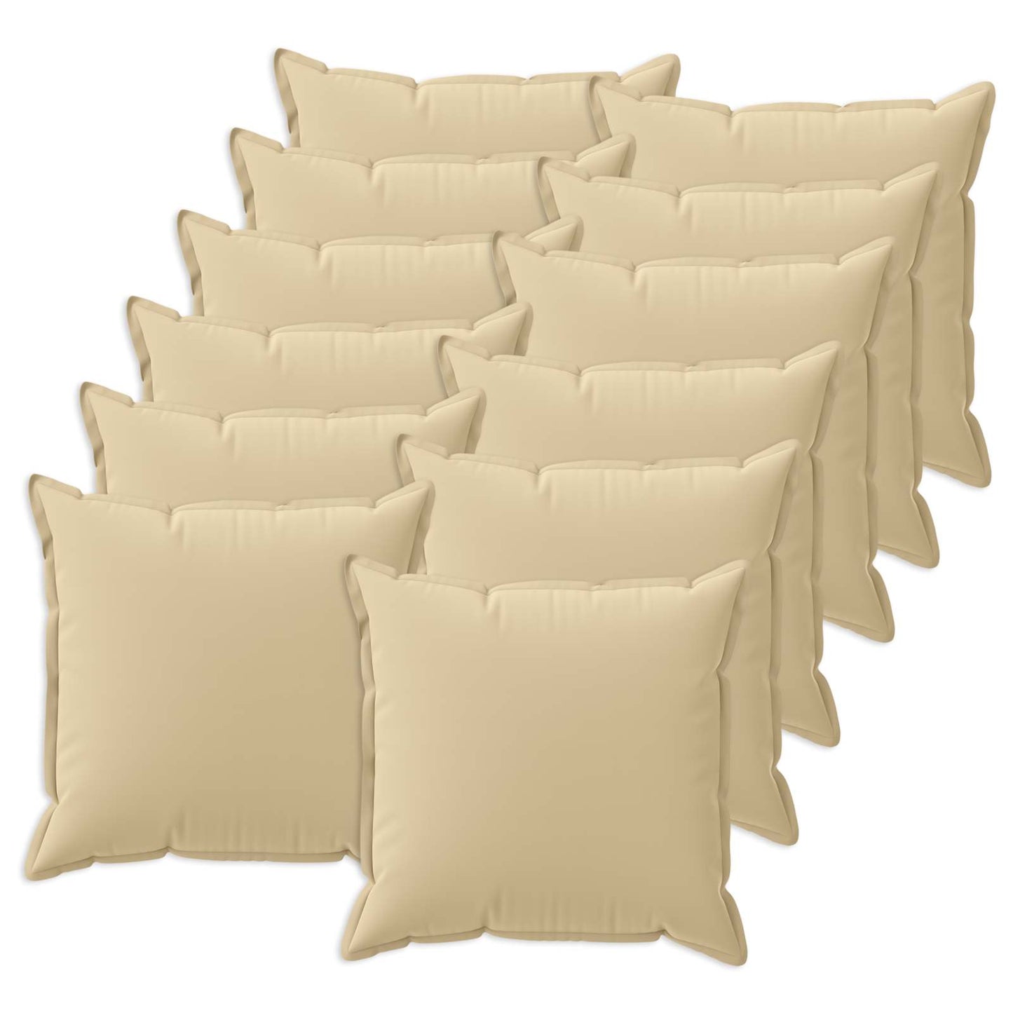 Kussensloop 12 st HOUTEN Beige 50 x 50 cm Polyester