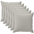 Kussensloop 6 st HOUTEN Grijs 50 x 50 cm Polyester