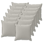 Kussensloop 12 st HOUTEN Grijs 50 x 50 cm Polyester