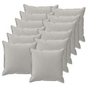 Kussensloop 50x50 cm grijs polyester (12 stuks)