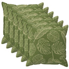 Kussensloop 6 st HOUTEN Bladontwerp 50 x 50 cm Polyester
