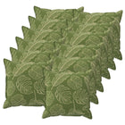 Kussensloop 12 st HOUTEN Bladontwerp 50 x 50 cm Polyester