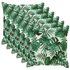 Kussensloop 6 st HOUTEN Bladpatroon 50 x 50 cm Polyester