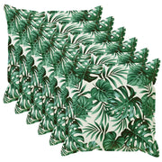Kussensloop set 6 st HOUTEN Bladpatroon 50x50 cm polyester