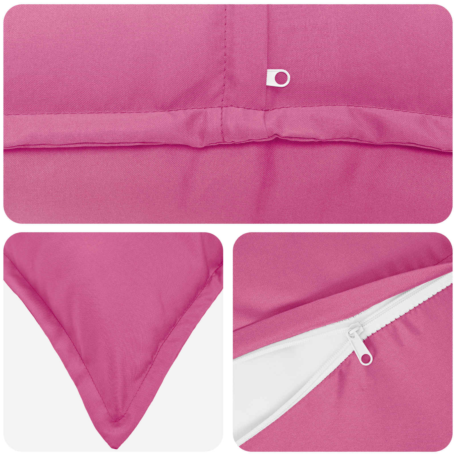 Kussensloop 6 st HOUTEN Roze 50 x 50 cm Polyester