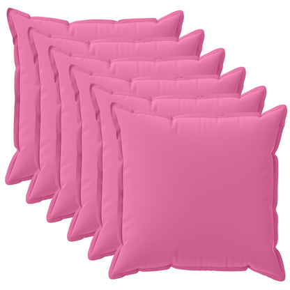 Kussensloop 6 st HOUTEN Roze 50 x 50 cm Polyester