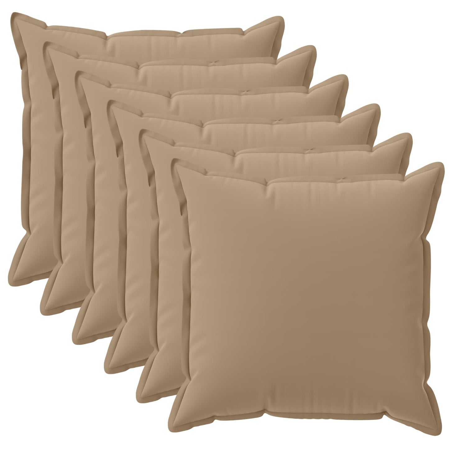Kussensloop 6 st HOUTEN Taupe 50 x 50 cm Polyester