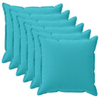 Kussensloop 6 st HOUTEN Turquoise 50 x 50 cm Polyester