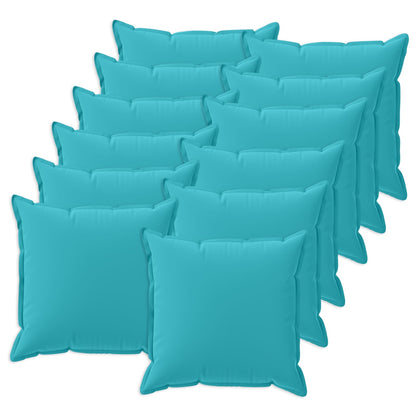 Kussensloop 12 st HOUTEN Turquoise 50 x 50 cm Polyester