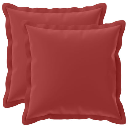 Kussensloop 2 st HOUTEN Wijnrood 50 x 50 cm Polyester