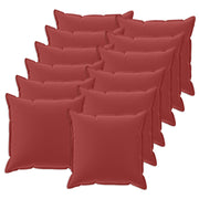 Kussensloop set 12 st wijnrood 50x50 cm polyester