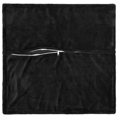 Kussensloop 6 pcs HOUTEN Zwart 50 x 50 cm Flanel