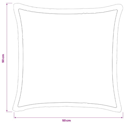 Kussensloop 12 pcs HOUTEN Zwart 50 x 50 cm Flanel