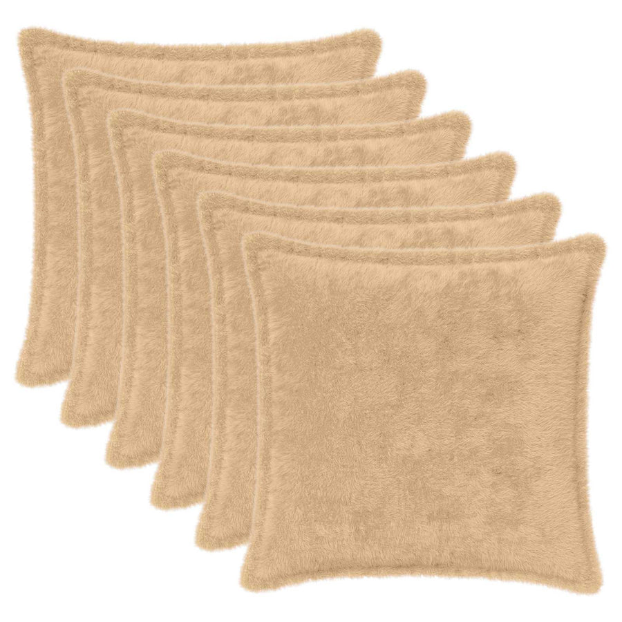 Kussensloop 6 st HOUTEN Crèmekleurig 50 x 50 cm