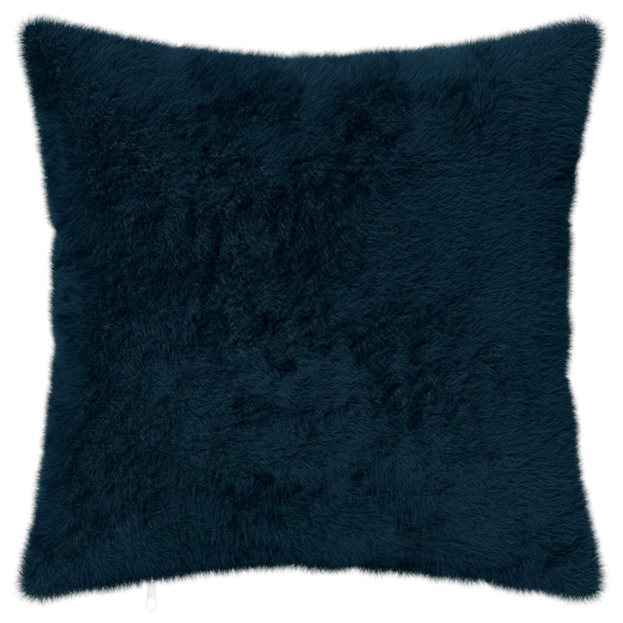 Kussensloop 6 st HOUTEN Marineblauw 50 x 50 cm Nep Konijnenbont