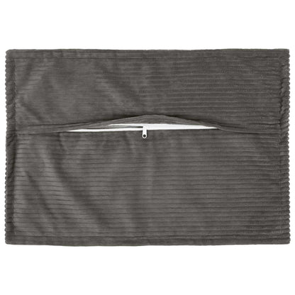 Kussensloop 6 st HOUTEN Donkergrijs 50 x 70 cm corduroy
