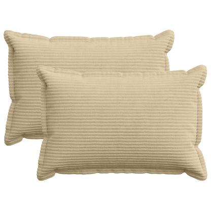 Kussensloop 2 st HOUTEN Lichtgroen Grijs 50 x 70 cm corduroy