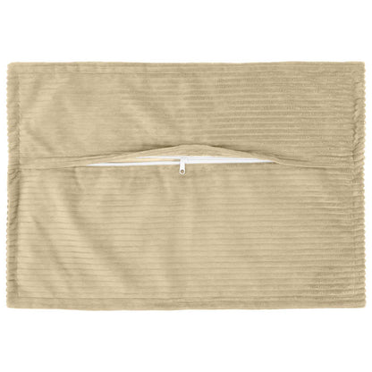Kussensloop 6 st HOUTEN Lichtgroen Grijs 50 x 70 cm corduroy
