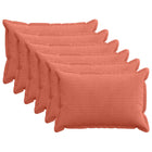 Kussensloop 6 st rood-oranje 50x70 cm corduroy